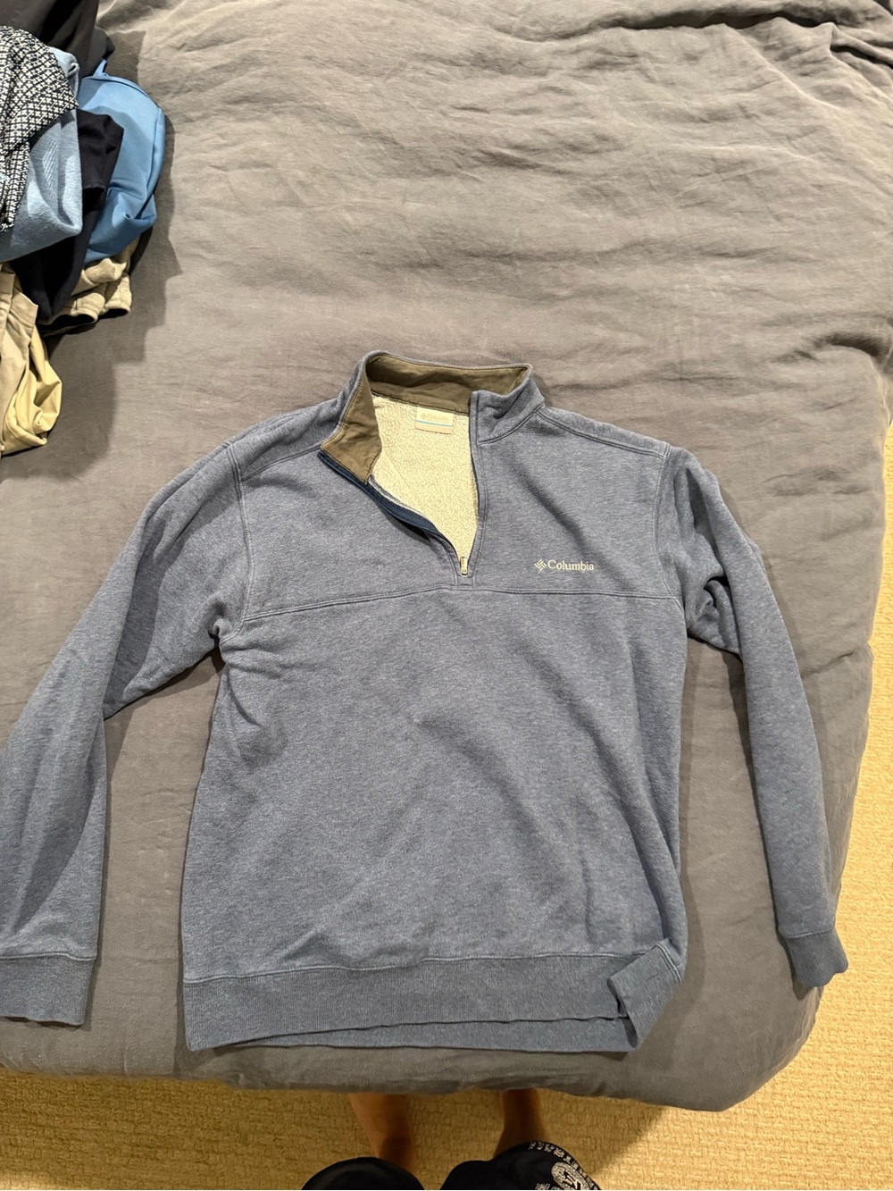 Columbia Men's Slate Blue Half-Zip Pullover Fleece